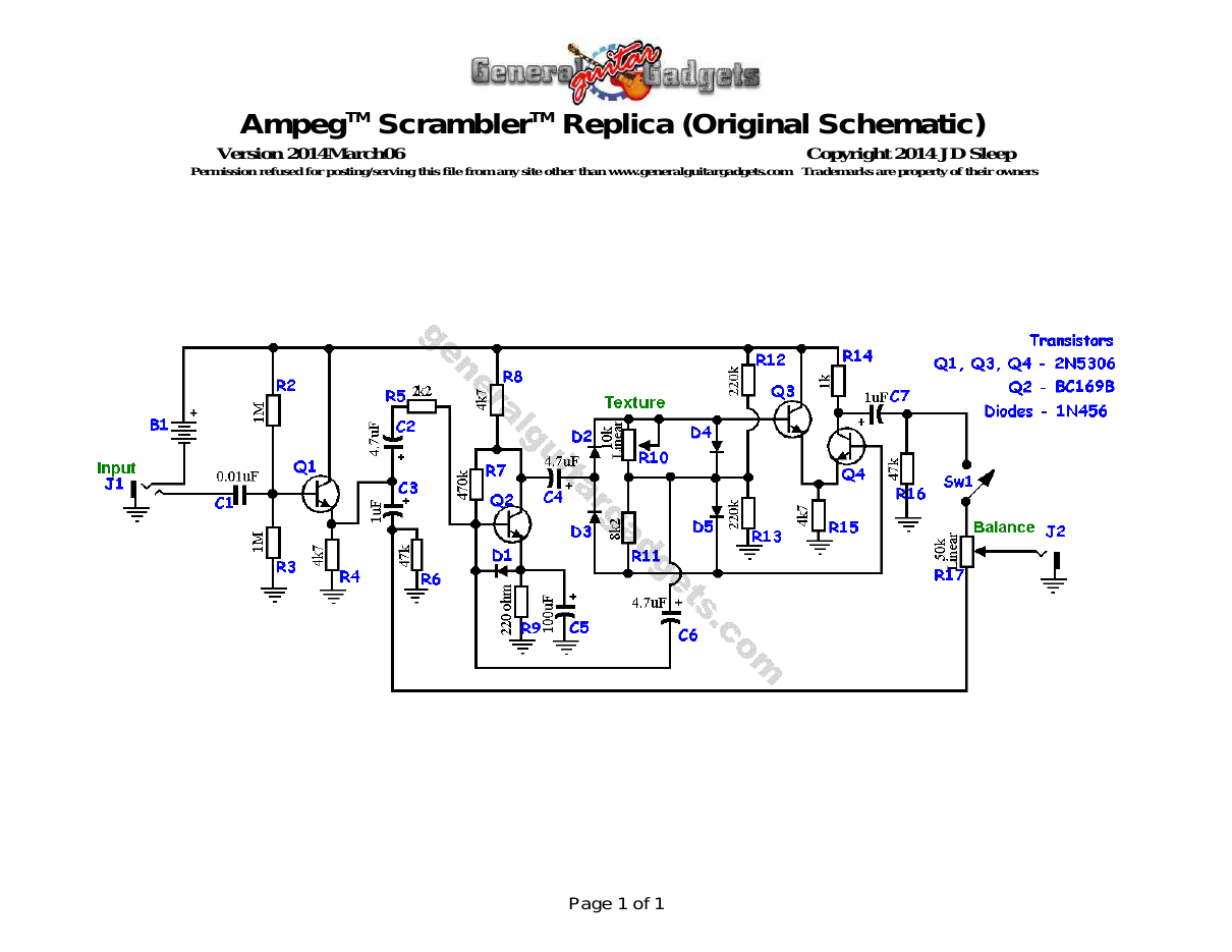 Scrambler Original Factory Schematic