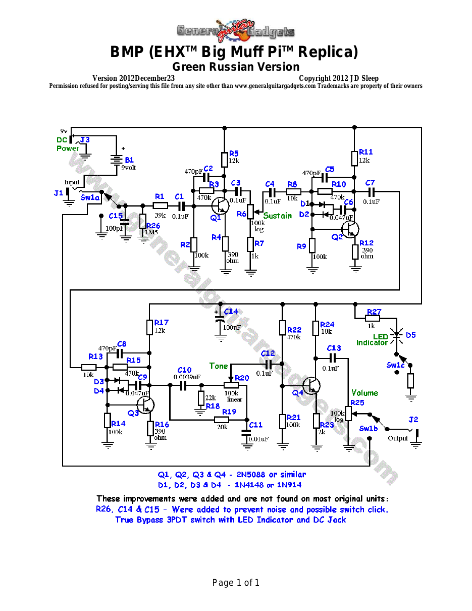 BMP Green Russian Version Schematic