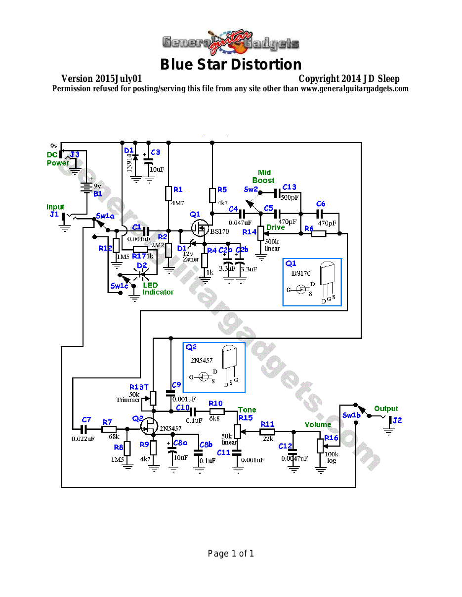 Blue Star Schematic