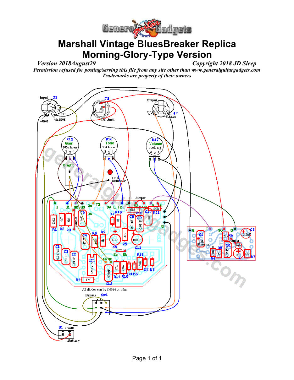 Morning Glory Type Modifications Layout