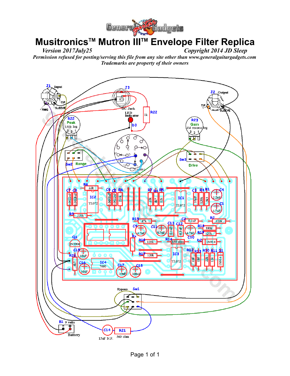 Neutron Parts Layout/Wiring Diagram