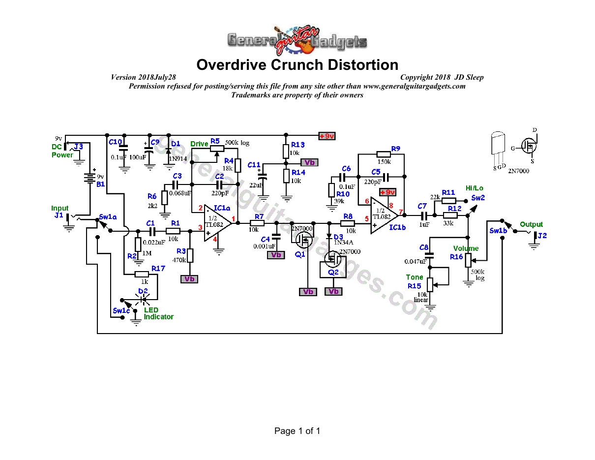 OC Distortion Schematic