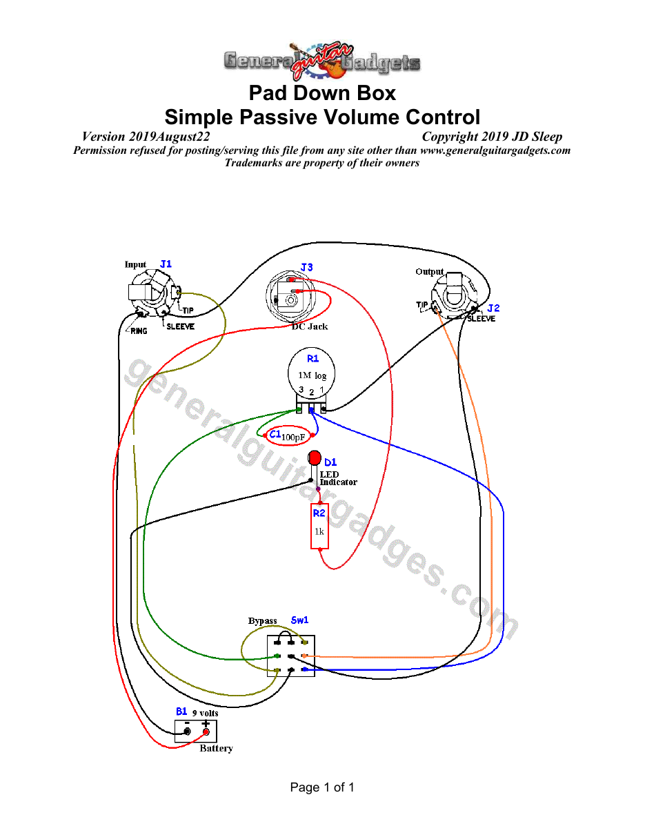 Pad wiring diagram