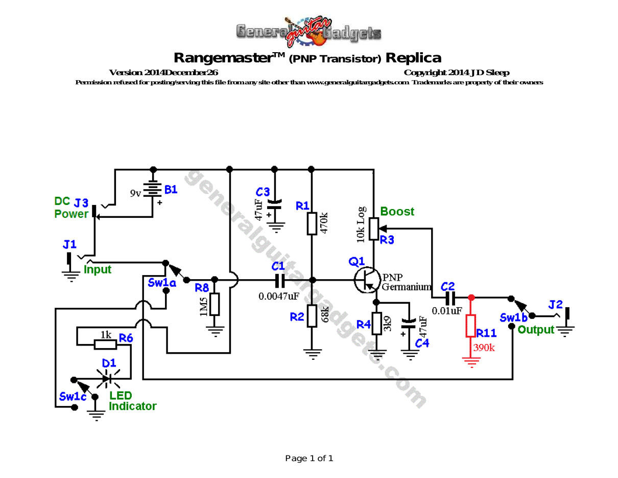 Rangemaster Schematic
