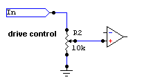 Drive control limiting the input signal